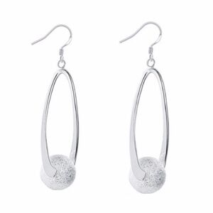 Sterling Silver filled Stardust Ball Drop Earrings